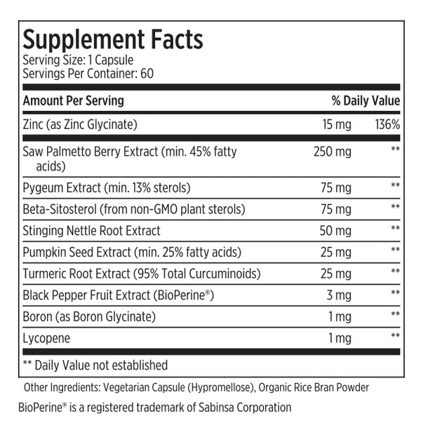 Prostate Health | Supplement for Urinary Support, Flow, and Men’s Wellness